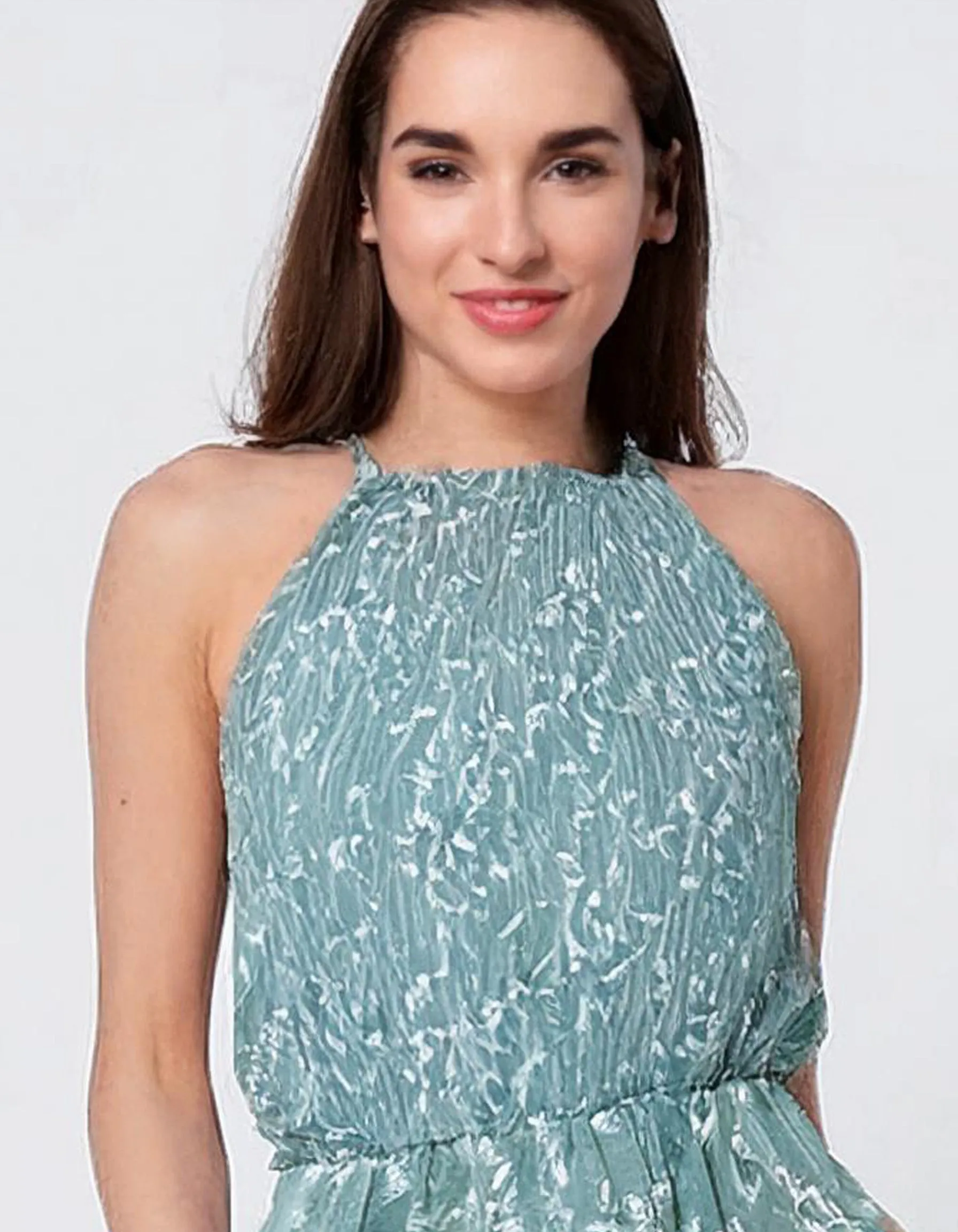 Turquoise Paisley Midi Dress