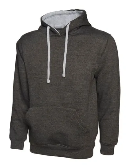 Uneek Contrast Hoody Hooded Sweatshirt -507